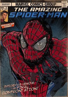 the amazing spider - man is featured in an old comic book