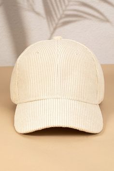 DetailsSolid Color Corduroy Baseball Cap FINAL SALE High quality corduroy Adjustable back strap Soft fabric fit Sizing Adjustable strap closure Chic Romper, Corduroy Hat, Denim Outerwear, Embroidery Patch, Matching Colors, Boutique Stores, Trendy Clothes For Women, Embroidery Patches, Back Strap