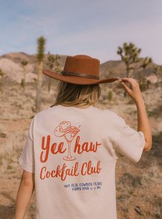 ✺ CUSTOM COASTAL COWGIRL SHIRT - YEE HAW - COCKTAIL CLUB SHIRTS ✺ * Q U I C K F A C T S * This design is a unique, one-of-a-kind awesome illustration that has been created in house. The design has a distressed effect, which gives a tee a worn-out look. This effect is intentional. ✺ 100% Cotton (fiber content may vary for different colors) ✺ Classic fit ✺ Sizing is unisex, so it fits both women and men (true to size) Please note that colours may appear different on different digital screens and may not be a true representation of the actual colours. This is a Unisex T-Shirt which you can use as an Oversize T-Shirt Dress, please check the dimensions to make sure you are happy with the size ! * K E E P S H O P P I N G *   * Shop our entire Bachelorette collection here: https://www.etsy.com/au Coastal Cowgirl Bachelorette, Cowgirl Bachelorette Shirts, Nashville Bachelorette Party Shirts, 30th Birthday Shirts, Cowgirl Bachelorette, Nashville Bachelorette, Oversized T Shirt Dress, Cocktail Club, Dirty Martini