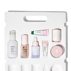 Glossier Skincare, Pink Flat Shoes, Jelly Cleanser, Milky Jelly Cleanser, Skin Care Routine For 20s, Priming Moisturizer, Shoes Chanel, Aesthetic Skincare, Balm Dotcom