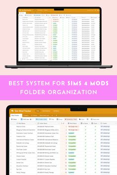 the best system for sims 4 mods folderr organization infographical image