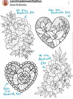 coloring pages with flowers and hearts for valentine's day