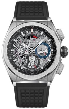 Zenith Defy El Primero Listing: $8,170 Zenith Defy El Primero 21 95.9000.9004/78.r782, Titanium; Automatic; Condition Unworn; Watch with original box; Location: United States of Amer Zenith Defy, Zenith El Primero, Zenith Watches, Swiss Luxury Watches, Black Alligator, Watches Unique, Luxury Watches For Men, Black Ceramic, Swiss Watches