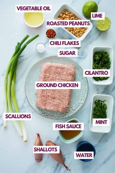 the ingredients for this recipe include meat and vegetables