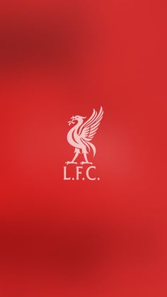 the liverpool football club logo on a red background