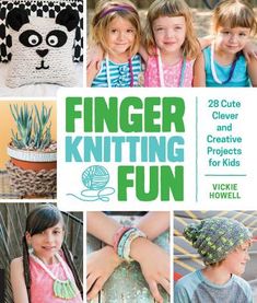 Knitting without needles is the perfect yarn craft project for kids. Finger Knitting Fun: 28 Cute, Clever, and Creative Projects for Kids is packed with instructions for creating imaginative jewelry, unique accessories, trendy room dcor items, and more. Renowned knitter and DIY expert Vickie Howell starts with easy finger knitting basics and techniques, then offers finger knitting projects galore. In addition to yarn, projects also feature paracord, ribbon, jute, and leather. Make colorful neckl Finger Knitting Projects, Bamboo Knitting Needles, Knitting Basics, Creative Knitting, Vogue Knitting, Finger Knitting, Knitting Instructions, Learn How To Knit, Knitting Books