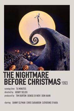 the nightmare before christmas movie poster