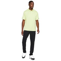 Description Brand New With Tags Nike Dri-Fit Player Men's Striped Golf Polo Men's Xxl Light Lemon Twist/ Pure/Brushed Silver Msrp $95 Keep Your Look Classic Without Missing Out On Modern Innovation. The Nike Dri-Fit Player Polo Blends The Look And Feel Of A Traditional Polo With Contemporary Fabric And Sweat-Wicking Technology. This Product Is Made With At Least 75% Recycled Polyester Fibers. Classic Comfort Dri-Fit Technology Helps Keep You Dry And Comfortable. Lightweight Knit Fabric Looks Lik Yellow Sports Shirt For Summer, Yellow Summer Sports Shirt, Casual Nike Cotton Polo Shirt, Casual Nike Golf Tops, Silver Ingot, Lemon Twist, Contemporary Fabric, Golf Polo, Nike Shirts