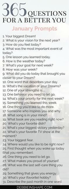 Becoming an improved version of yourself is the goal of every high-achiever. Come and join me for 365 questions for a better you, the January edition. Become a member of my Facebook Group #PlanWithDebbie for accountability, support, and motivation. #productivity #confidence #success #personaldevelopment #journaling #prompts #365questionsforabetteryou Daglig Motivation, 365 Questions, Becoming A Better You, A Better You, Journal Writing Prompts, Bullet Journaling, Journal Writing, Journal Prompts, How To Better Yourself