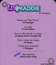 the poster for live and waddie, which features an image of a purple background with