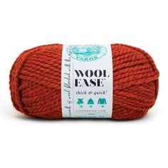 wool ease thick & quick yarn in orange