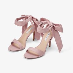 Lasaky - Classic High Heel Sandals with Sweet Bow Tie Strap - A Must-Have for a Sexy and Sophisticated Look Mauve Heels, Casual Beach Sandals, Sophisticated Look, Beach Sandals, Outdoor Wear, Heel Sandals, High Heel Sandals, Dusty Pink, Bow Tie