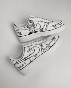 The perfect gift for friends, family, that special someone, or yourself ✨ - Exactly as shown in the pictures. - Brand New & Authentic. 💯 - Hand Painted with attention to detail. 👨‍🎨 - Waterproof and Flexible. ❤️ - Unisex model. Please refer to the Size Chart. - Free Worldwide Shipping. ✈︎ Air Force 1 Women, Af1 Custom, Af1 Shoes, Custom Af1, Painted Sneakers, Youthful Design, Shoe Ideas, Air Force 1 Custom, Custom Air Force 1