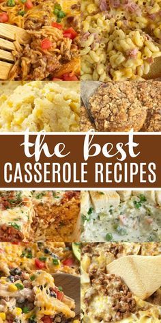 the best casserole recipes to make with leftover pasta and other ingredients for dinner