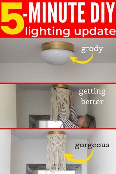 the five minute diy lighting update