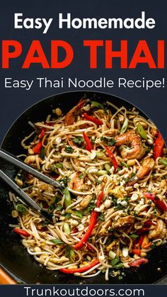 Create restaurant-quality Pad Thai at home with our simple and delicious recipe! This Easy Thai Noodle Recipe brings the authentic flavors of Thai Pad Thai Recipe to your table. Perfect for any skill level, our Stir Fry Recipes guide ensures a mouthwatering result. Whether you prefer a Tofu Pad Thai Recipe Easy or a Spicy Pad Thai Recipe, this versatile dish is a crowd-pleaser. Learn How To Make Asian Food with our straightforward Pad Thai Noodles Recipe. Enjoy the perfect Asian Noodle dish anytime. #PadThai #ThaiFood #HomeCooking