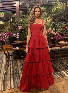 Sukienki Maksi, Grad Dresses, Elegant Red, Red Prom Dress, Long Prom Dress, Prom Party Dresses, Fancy Dresses