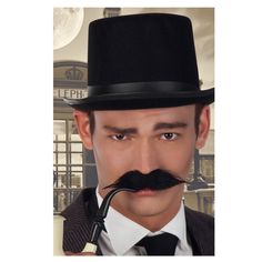 MOUSTACHE DE DETECTIVE Fedora, Choker Necklace