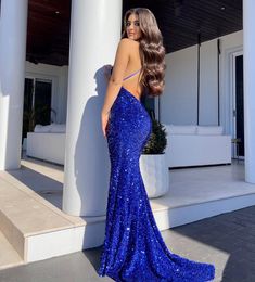 Prom Dresses For White Skin, Royal Blue Prom Dress Long Sparkle, Blue Sparkly Prom Dresses, Gala Prom Dresses, Sparkly Blue Prom Dress, Hot Prom Dresses, Long Sparkly Dresses, Royal Blue Mermaid Prom Dress, Prom Dress 2023