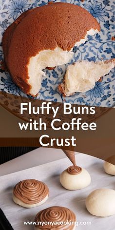 the buns with coffee crust are ready to be eaten