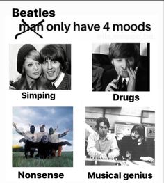 the beatles poster has four different images