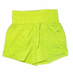 So Cute! Neon (Lime) High Waist Smocked Windbreaker Running Short. Run In Style Or Just Look Cool! Nwt Size L. Retailed For $48 Please Review All Photos. Photos Best Viewed Zoomed To See The Details And Condition. Measurements Included In Photos. ~Offers Always Welcome~ Lime Green Gym Shorts, Running Short, Shorts Athletic, Athletic Wear, Athletic Shorts, Look Cool, So Cute, Womens Bottoms, High Waist