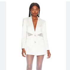 Nwt *Message Privately On Bundle For Special Pricing ($370) Fashion Entrepreneur, Entrepreneur Fashion, Sequin Blazer, Women's Jackets, Blazer And Shorts, Cropped Blazer, Kendall Jenner Style, Beauty And Fashion, White Blazer