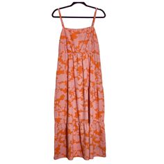 Brand: Social Standard By Sanctuary Size: Medium Color: Pink Coral Floral Style: Maxi Sundress Material: 100% Recycled Polyester Details: Smocked Back, Adjustable Straps, Tiered Maxi Skirt Condition: New With Tags Msrp: $149 Approx Measurements: Ptp: 17-19" Waist: 14-17" Length: 51" Posh Ambassador. Shop With Confidence. Open To Offers. Bundle 2 Or More Items Get An Instant Discount! Questions? Leave A Comment Below! Casual Pink Tiered Midi Dress, Pink Tiered Maxi Dress For Daywear, Pink Tiered Midi Dress For Daywear, Apricot V-neck Maxi Dress For Beach, Orange Floral Print Floor-length Maxi Dress, Multicolor V-neck Maxi Dress With Smocked Back, Spring Maternity Maxi Dress, Tiered, Maternity V-neck Maxi Dress With Floral Print, Maxi Sundress