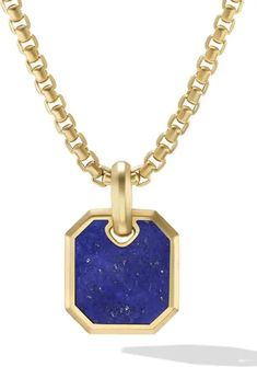 Free shipping and returns on David Yurman Roman Lapis Lazuli Amulet in 18K Yellow Gold at Nordstrom.com. <p>18-karat yellow gold. Lapis lazuli. Pendant, 15.4mm x 14.2mm. Please note: pendant only; chain sold separately. Imported</p> David Yurman Pendant, David Yurman Necklace, David Yurman Mens, Lapis Jewelry, Lapis Lazuli Pendant, Religious Symbols, Jewelry Showcases, Mens Jewelry Necklace, Mens Pendant