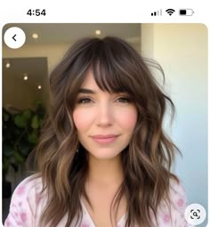 Wavy Shag Side Part, Shag Hairstyle Side Part, Long Wavy Bob With Fringe, Medium Shag Side Part, Side Parting Fringe, Behind The Chair Haircut, Textured Fringe Women, Side Part Shag Haircut Medium, Side Fringe Hairstyles Medium