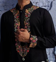 Brand Equity, Mens Embroidery, Wedding Kurta, Wedding Kurta For Men, Groom Dress Men, Embroidery Fashion Detail