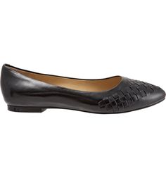 Trotters Estee Pointed Toe Flat (Women) | Nordstrom Formal Pointed Toe Flats With Rubber Sole For Fall, Classic Pointed Toe Flats With Rubber Sole For Work, Classic Pointed Toe Flats With Leather Sole For Fall, Classic Pointed Toe Flats With Rubber Sole, Classic Closed Toe Flats, Classic Fitted Closed Toe Flats, Formal Pointed Toe Flats With Rubber Sole, Classic Pointed Toe Flats With Leather Footbed, Formal Pointed Toe Ballet Flats With Textured Sole