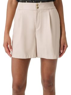 Free shipping and easy returns on Karl Lagerfeld Paris Womens Faux Leather Pleated Casual Shorts. Manufacturer - Karl Lagerfeld Paris Retail - $89.50 Style Type - Casual Shorts 50 Style, Karl Lagerfeld Paris, Pleated Shorts, Mini Shorts, Matching Family Outfits, Fashion Today, Family Outfits, 50 Fashion, Sleeves (women)