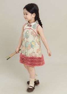 Discover the effortlessly chic charm of our Lovely Pink Print Tulle Patchwork Girls Mid Dress, perfect for the summer season.Fabric: Cotton BlendedSize & Fit:Fit: This garment fits true to size.Length: Size 110 measures 62cm from shoulder to... Chinese Outfit, Mid Dress, Chinese Fashion, Dress Summer, British Indian, Summer Season