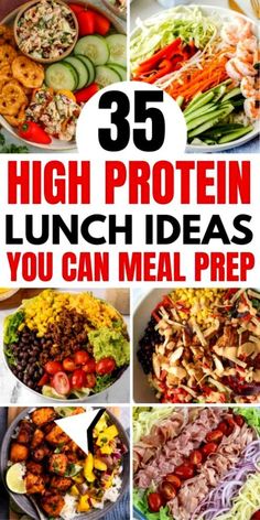 high protein lunch ideas that you can meal prep for the week long break or work from home