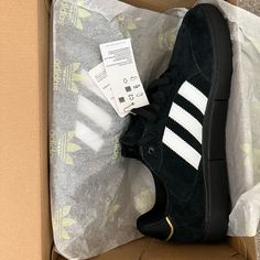 Nwt, In Original Box, Never Worn Men’s Size 10.5 Black Soles Adidas Black Skate Shoes With Contrast Sole, Adidas Black Skate Shoes For Skateboarding, Adidas Cushioned Skate Shoes, Black Suede Adidas Sneakers, Black Adidas, Adidas Shoes, Adidas Men, Mens Shoes Sneakers, Black Suede