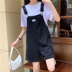 Wide Leg Summer Denim Jumpsuit – Nada Outfit Land Female Overalls, Denim Bodysuit, Jean Jumpsuit, Purple Jeans, Black Overalls, Hi Fashion, Woman Personality, Jean Vintage, Denim Romper