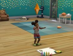 Toddler Creativity Pack | Patreon Functional Sims 4, Sims 4 Functional Cc, Sims 4 Functional, Toddler Basketball Hoop, Toddler Basketball, Toddler Drawing, Kids Trampoline, Toddler Sleep, Unique Drawings