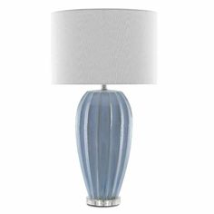 Light Blue Clear Bluestar Table Lamp Lamps LOOMLAN By Currey & Co Blue Lamp, Silver Numbers, Table Lamp Design, Buy Lights, Cornflower Blue, Online Furniture Stores, Fine Furniture, Blue Hues, Shop Lighting