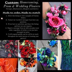 wedding flowers made to match your color scheme