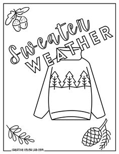 a sweater that says save the weather, we have feathers on it and leaves around it