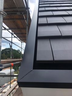 the side of a building that is under construction