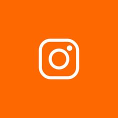 the instagram logo on an orange background