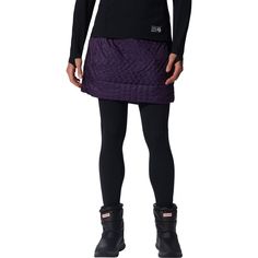 To winterize our hiking leggings, we pull on Mountain Hardwear's Trekkin Insulated Mini Skirt. The ultralight fill keeps our climbing muscles primed for gaining elevation on powder-covered trails, while the chic design moves easily from mountain to pub for some warm-me-up sips. Winter Nylon Activewear For Outdoor Activities, Winter Nylon Activewear For Outdoor, Functional Fitted Hiking Bottoms, Winter Bottoms With Moisture-wicking And High Stretch, Midweight Bottoms For Fall Outdoor Activities, High Stretch Moisture-wicking Winter Bottoms, Moisture-wicking Fitted Hiking Bottoms, High Stretch Moisture-wicking Bottoms For Winter, Functional Solid Color Winter Bottoms