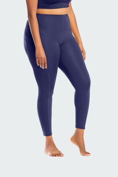 Plus Size High Waist Legging Bombshell Sportswear, Classy Lifestyle, Leggings With Pockets, Be Confident, Inner Thigh, Plus Size Leggings, Compression Leggings, Contemporary Fashion, Feeling Great