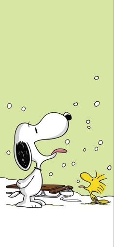 a cartoon dog is looking at a yellow duck in the water with bubbles coming out of its mouth