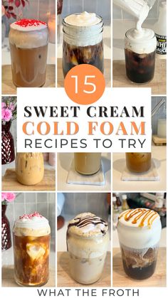 sweet cream cold foam recipes to try