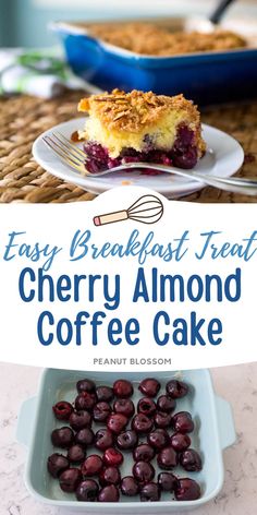 easy breakfast treat cherry almond coffee cake