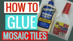 how to glue mosiaictiles for furniture