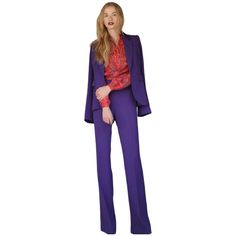 This Is The Highly Sought After Hutton Pant Suit By Rachel Zoe. It Is Sold Out Everywhere And Hard To Find. The Jacket Retails For $375.00 And The Hutton Flair Pants Retail For $275.00 I Absolutely Love This Suit And I Am Sad It Doesn’t Fit Me Anymore. I Wore It Twice Before I Outgrew It. I’m A Size 8 And Kept Hoping I Would Get Back Down To A Size 6 But It Hasn’t Happened So I Decided To Sell It. It’s In Pristine Condition And Essentially Brand New. I Love The Way It Fits The Body. The Construction And Design Details Are Fabulous And Very Chic. The Rich Vibrant Purple Is Spectacular. The Pants Are Really Long So I Was Able To Wear Heels And I’m 5’10”. This Suit Ca Elegant Purple Pants For Party, Fitted Evening Trousers Sets, Fitted Evening Sets With Trousers, Purple Long Sleeve Workwear Pantsuit, Purple Long Sleeve Pantsuit For Work, Elegant High-waisted Purple Pants, Elegant Tailored Purple Bottoms, Elegant Purple Pants, Fitted Formal Sets With Long Pants